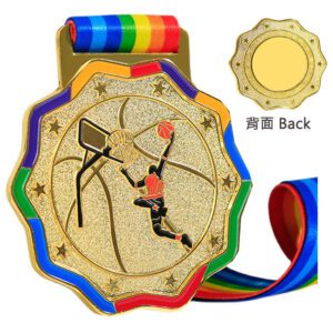 籃球金屬獎牌
