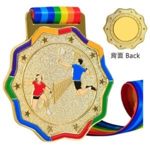 羽毛球金屬獎牌