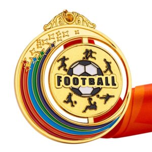 足球金屬獎牌