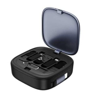 帶鏡便攜充電線收納盒