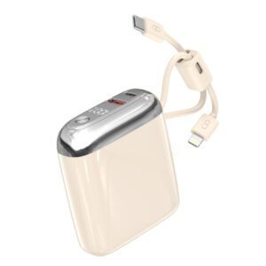 迷你行動電源快充自帶掛線