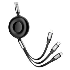 三合一伸縮快充充電線